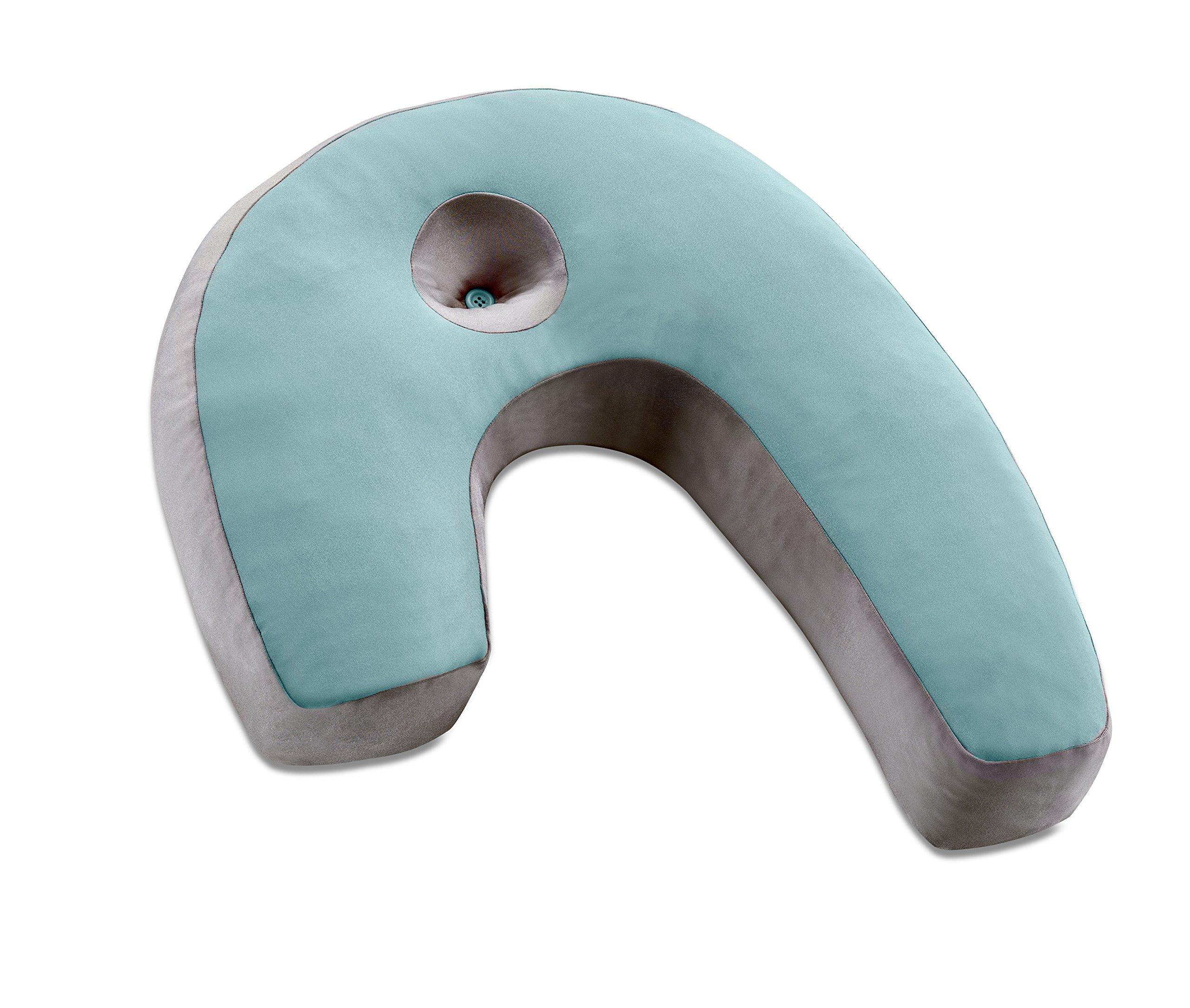 

France Bed Side Sleeper Pillow, Sleep Vantage, Blue