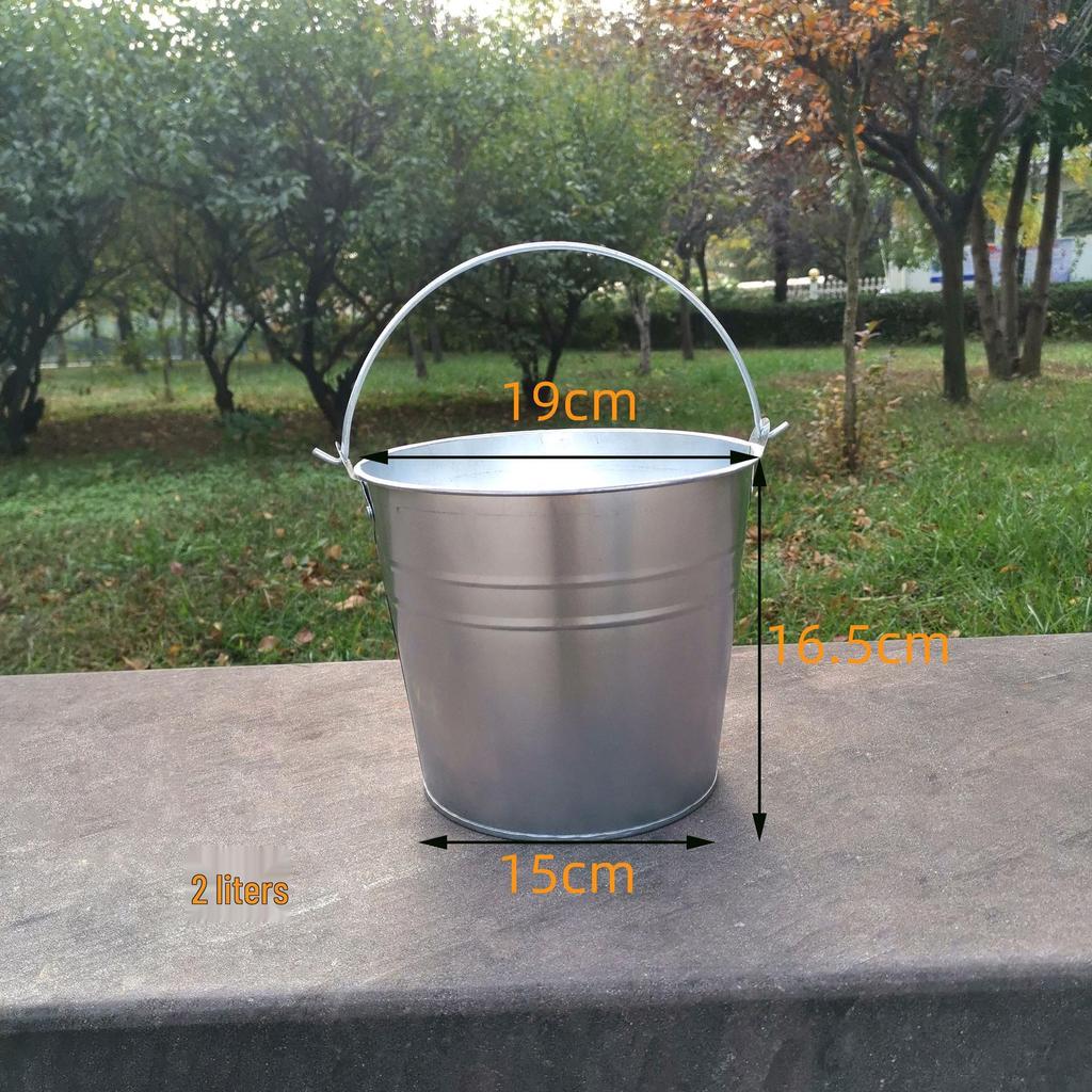 Tin Flower Pot with Hemp Rope Succulent Holder - European Pastoral Wrought Iron Bucket