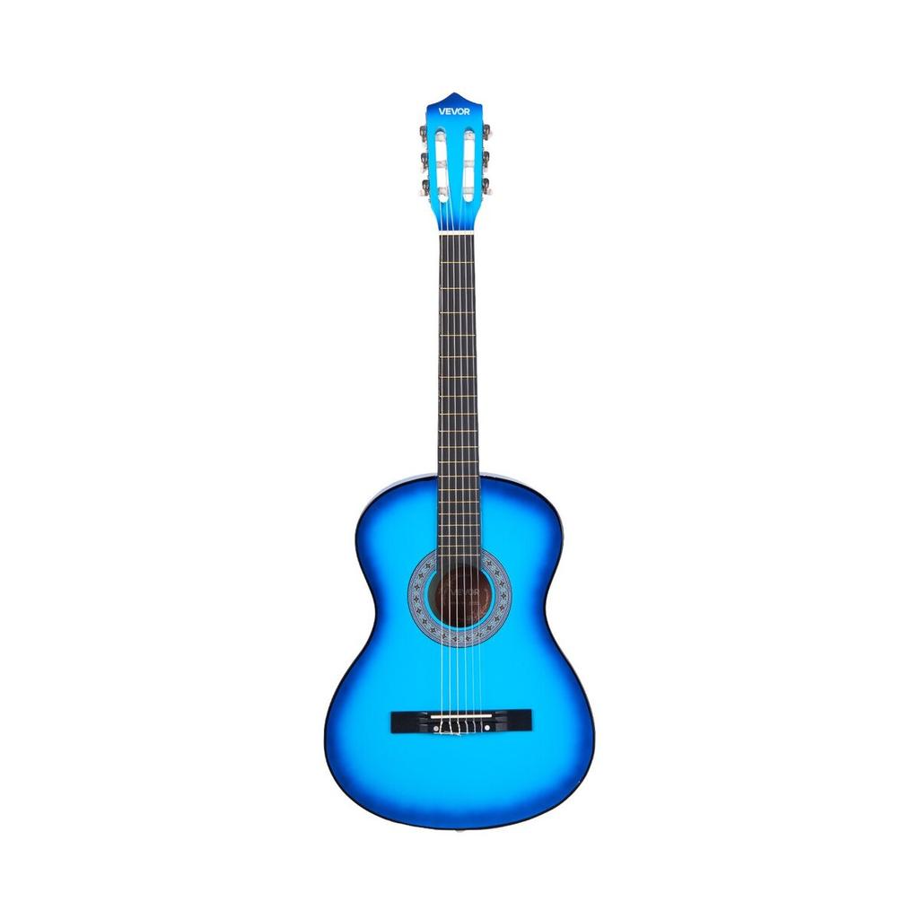 Classical Guitar, 960 mm, Wood Classical Guitar Starter Kit for Beginners, with Nylon Strings, Gig Bag, Strap, Tuner, Extra Strings, Picks, Capo,