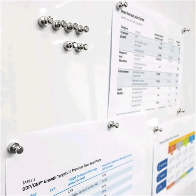 10 BUC Magnetic pentru Unghii Birou Bun de Utilizat Caligrafie și Pictură Frigider Magnet Puternic Predare Unghii Tablă Albă Unghii Magnetice 12x16mm