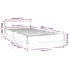 VidaXL Bed Frames with Headboard Slat Base Upholstered Bed Slat Frame Single Bed Adult Bedroom Interior Grey 347475