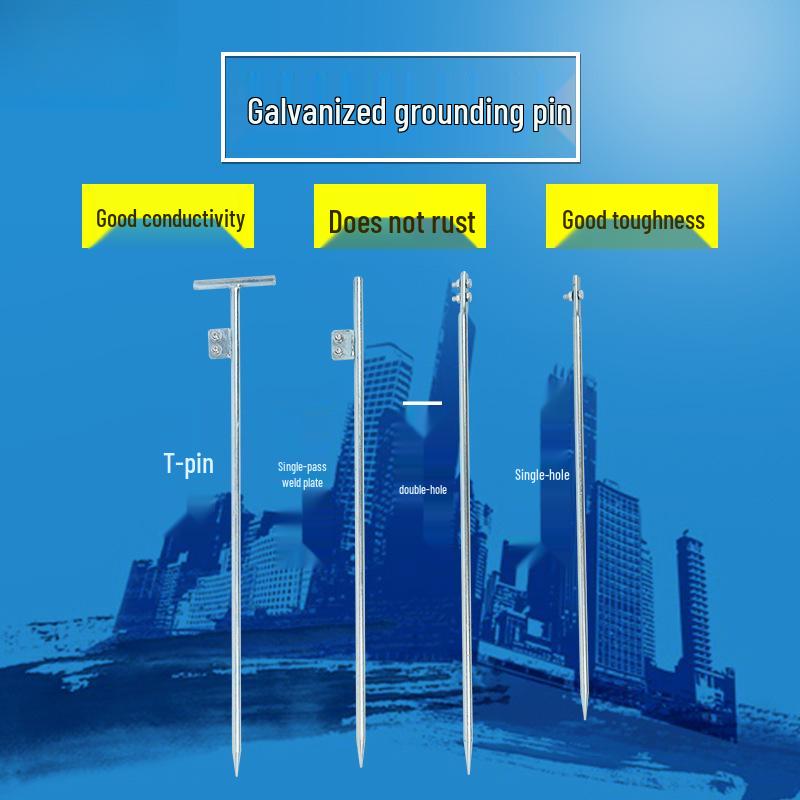 Ev ve Mühendislik için Elektro Galvanizli Topraklama Çubuğu ve Tel Seti.