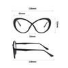 Flat Women's Ultra Light Round Cat Eye Frame Large European and American Street Style Anti Blue Light Lens