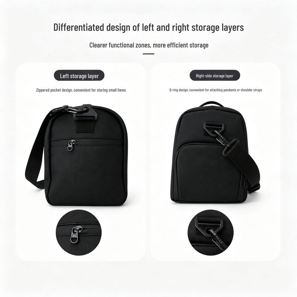 Unisex Waterproof Fitness Bag: Wet/Dry Separation, Large Capacity, Lightweight, Versatile for Travel
