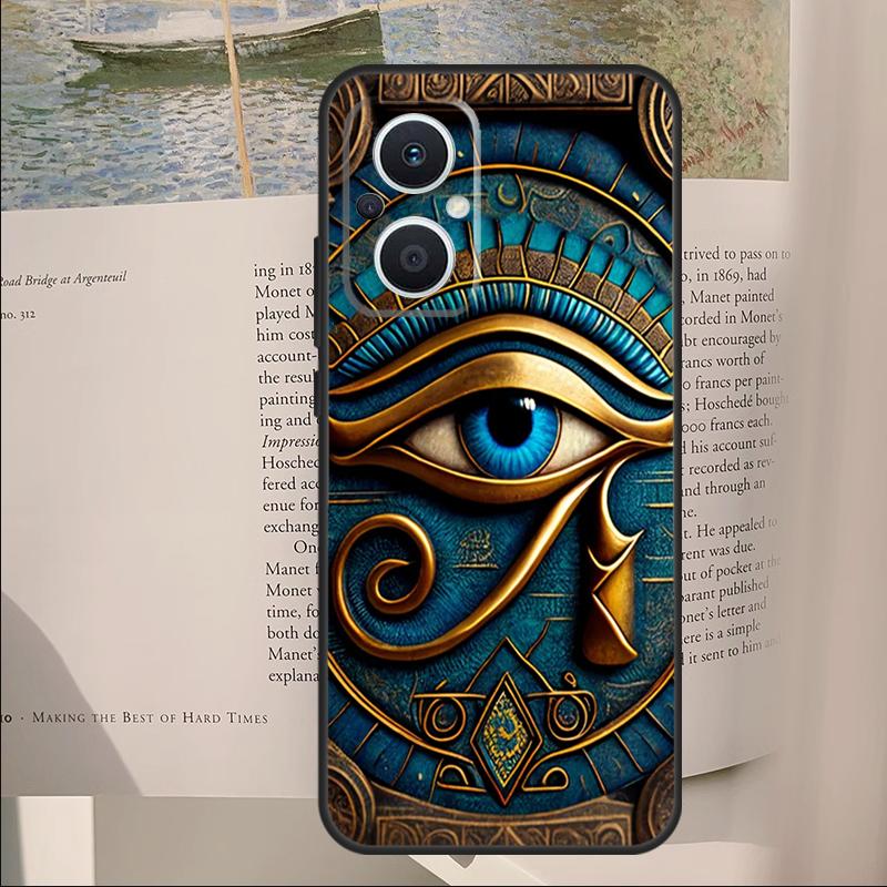 Egyptian Eye of Horus Art Cover For OPPO Reno 11F 12F 13F 14F 10 11 12 13 14 Pro 7 8 Lite OPPO Find X6 X8 X9 Pro Case