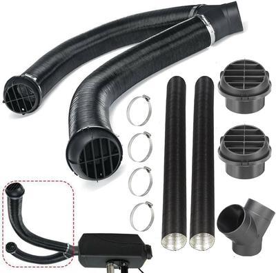 Diesel Ducting Kit 75mm 3 Inch Hose Pipe 9PCS for Car RV