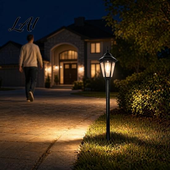 Energy Saving Outdoor Light Solar Vintage Garden Stake Light Motion Sensor Pathway
