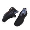 Men's Winter Cotton Shoes with Woven and Velvet Design, Slip-On Sports Casual Boots