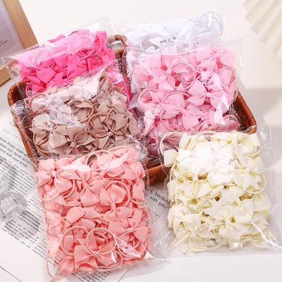 20 Peças/lote Laços de Cabelo de Fita para Meninas Elástico Crianças Adorável Laço de Torcida Faixa de Cabelo Boutique Faixa de Cabeça Infantil Adorno de Cabeça LAÇOS DE BEBÊ