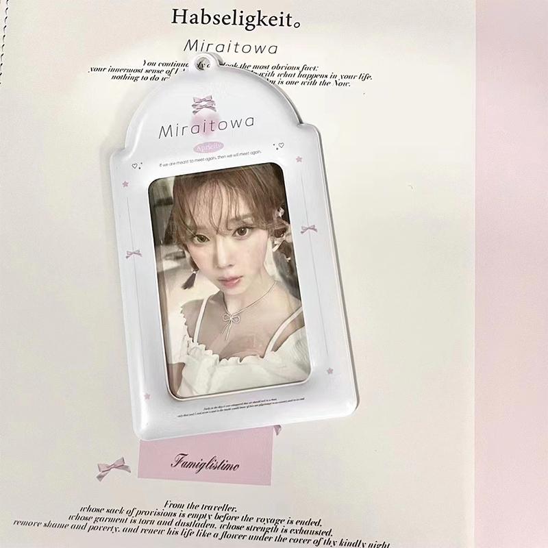 

Держатели для карт в стиле «сладкий балет» 3-дюймовые защитные чехлы для фотокарт «айдол» Чехол для карт «кавайный бант» A2