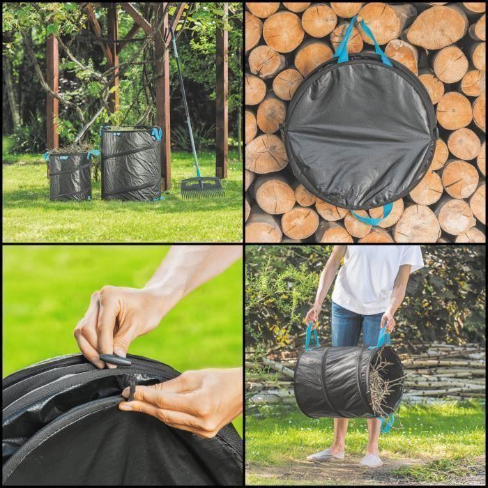 Sac De Jardinage - Celfast - Panier Pliable - 56L - Résistant À La Déchirure - Utilisation Extérieure