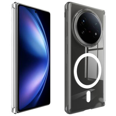 Shockproof Transparent Acrylic Clear Hard Folding Phone Case with Magnetic Cover Case for Vivo X Fold 5 Mobile Phone Case