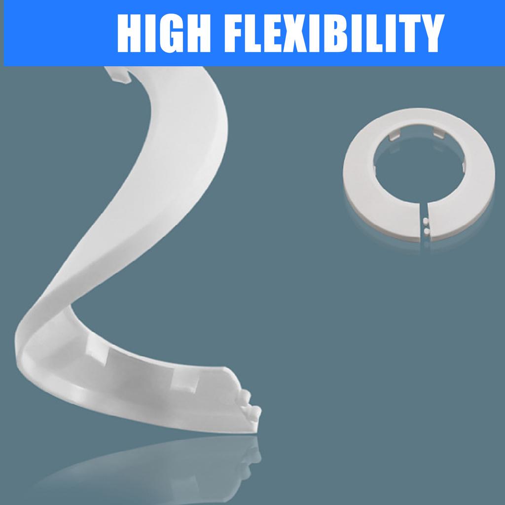 10pcs Heater Pipe Coverings Plastic Radiator Pipe Covers Simple Installs for Aesthetic Enhancement & Easy Installation
