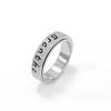 European and American Style Rotating Ring Titanium Steel Couple Ring Pair Ring Stress Relief Jewelry