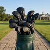 9pcs PU Material Golf Iron Head Covers Waterproof Golf Iron Covers  Daily Golf Training