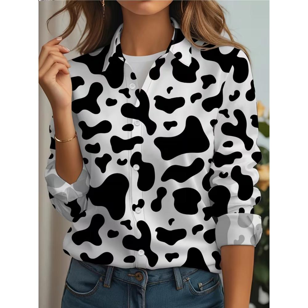 Floral Color Block Shirt - Spring Summer Loose Lightweight Vacation Daily Top