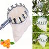 Fruit Picker Tool with Metal Basket and Cloth Catching Bag - Durable Orchard High-Reach Picking Tool for Apples, Peaches, Pears,