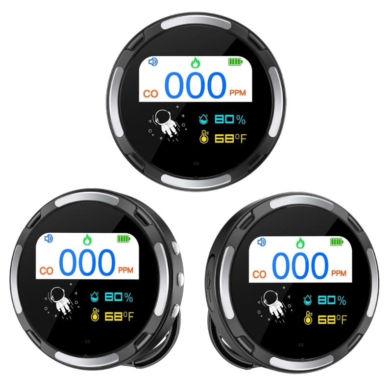 Intelligent Carbon Monoxide Tester Customizable Warning Level Visual Audible Alarms Portable Design For Multiple Environment