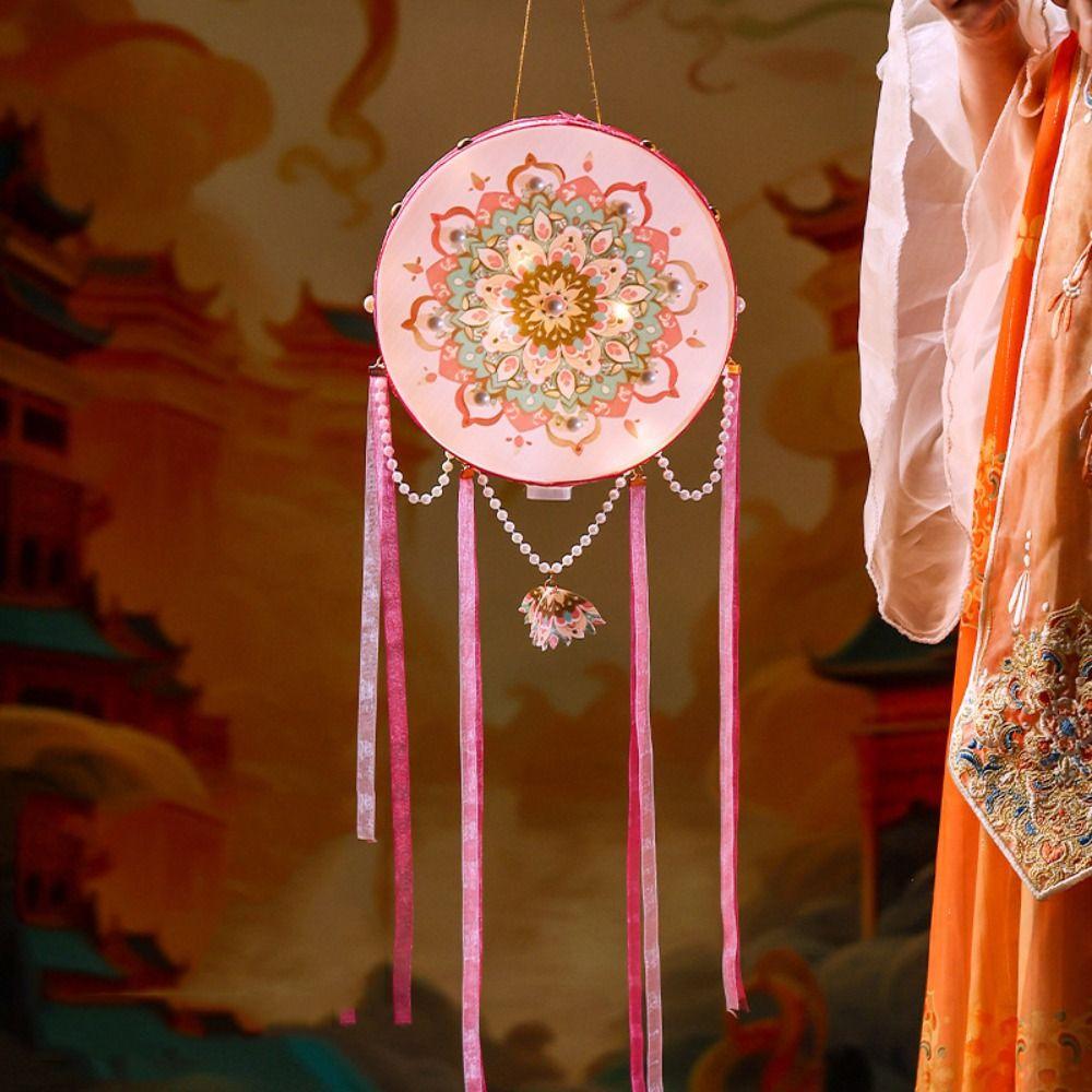 Intangible Cultural DIY Mid-Autumn Festival Lantern Manual Hanfu Photography Lamp  Children's Toy