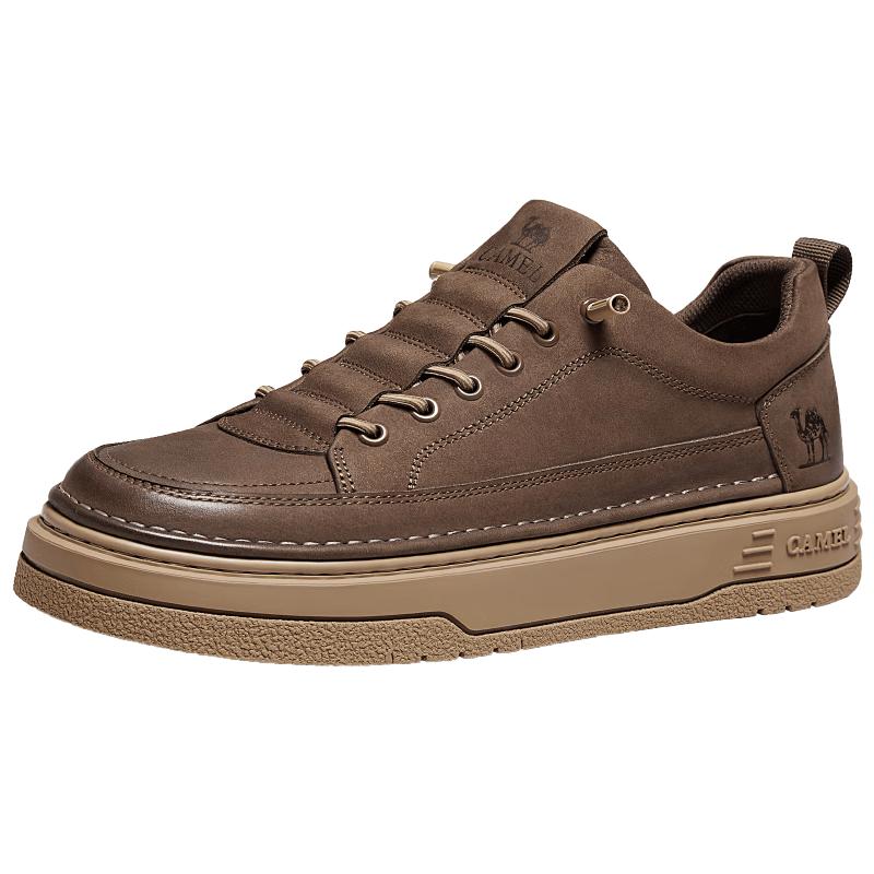CAMEL G15A136035 Men s Retro Leather Slip-On Platform Sneakers 255