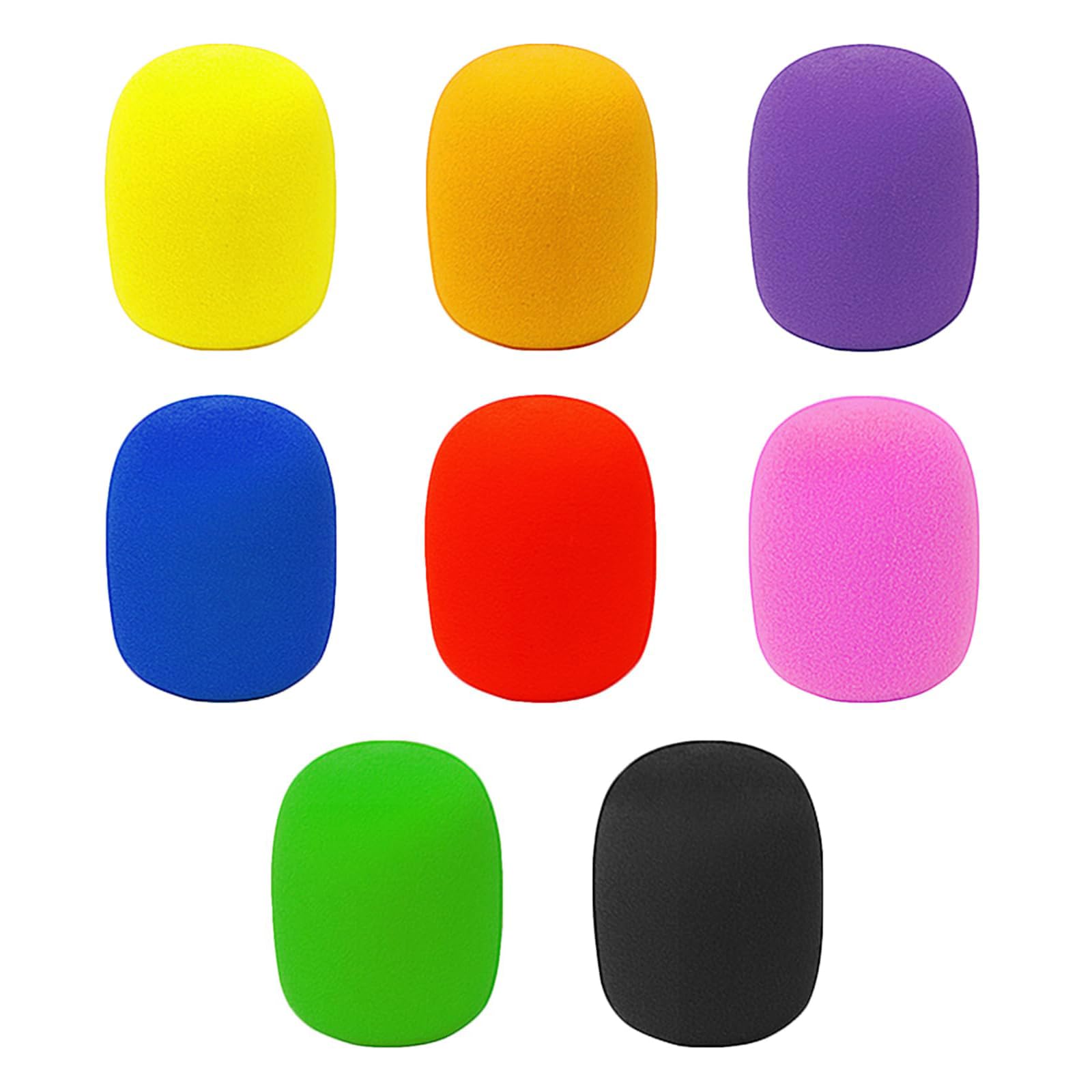 

KDSSYFT Microphone Sponge Microphone Washable Noise Cover Noise Karaoke Cover, Multicolor, Non-Disposable, Cover, Clean, Prevention, Prevention,