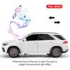 Auto giocattolo in lega pressofusa Benz GLE 350 in scala 1/24 con suono e luce, modello da collezione Pull Back, regalo per bambini