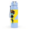 1PC Dancing Girl Pattern 750ml Color Plastic Sports Water Bottle Leakproof Flip Straw Lid Suitable for Sports Office Home Use