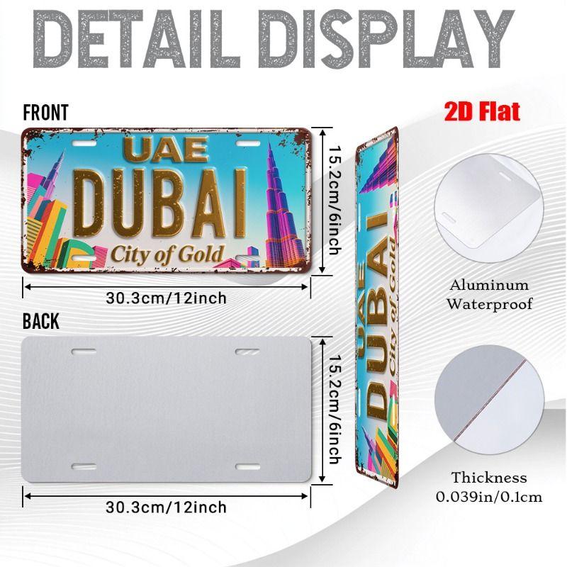 Urban City Theme Metal Tin Sign for Bar Garage Interior