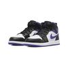Air Jordan 1 PS Dark Iris Kinder-Sneakers Schwarz Weiß 640734-095