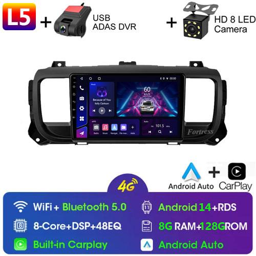 For Citroen Jumpy Peugeot Expert 2016 - 2021 Android Car Radio Multimedia Player Carplay Navigation GPS Touch Screen Auto Stereo