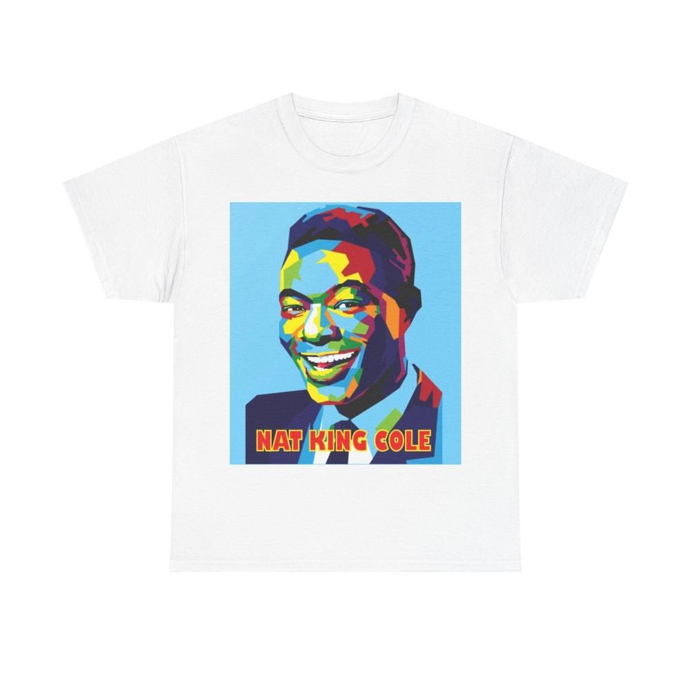 Nat King Cole shirt Vintage Neon Art Classic Music retro Unisex Heavy Cotton Tee Unisex T-Shirt S