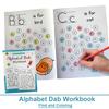 Educational Alphabet Dab Workbook Find and Coloring Letters Exercise Tracing Letters Workbook Learning Alphabet Directed Drawing
