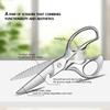 Kitchen Scissors Stainless Steel Heavy Duty Detachable Multi-Purpose for Chicken Bones Fish Cleaning,All Steel Cooking Scissors5