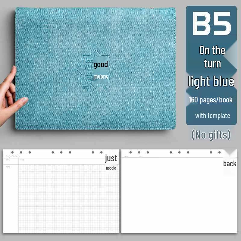 Large A4 Grid Softcover Mind Map Notebook for Exams