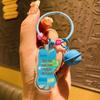 Cartoon Acrylic Blessing Word Keychain Pendant - Irregular Shape, Ideal for Students & Small Gifts