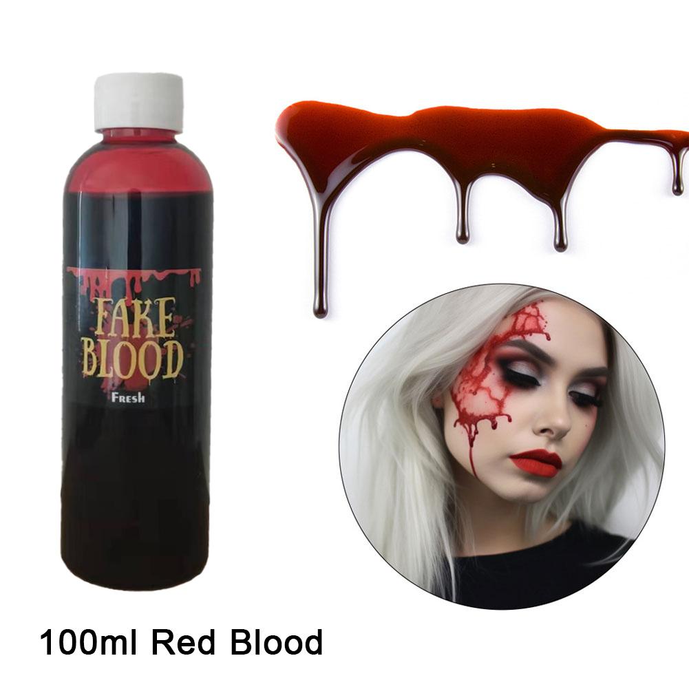 Fake Blood Prop Halloween Decoration Horror Cosplay Cosmetics Artificial Plasma Party Supplies Pranks DIY Halloween Supplies