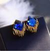 Fashionable Geometric Square Glass Earrings
