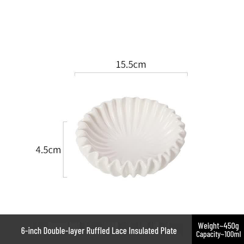 Double-layer Lotus Leaf Insulated Serving Plate