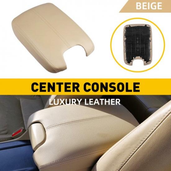 Fit For Honda Accord 08-2012 Armrest Leather Center Console Box Lid Cover Beige