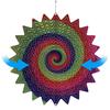 3D Mandala Wind Spinner Garden Hanging Ornament 20cm Reflective Pendants Stainless Steel Wind Spinner for Yard Art Decor