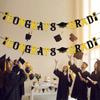 Gold Shining Graduation Party Banner Glitter Decor Graduation Hanging Banner  Photo Background