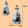 MOC Medieval Castle Building Blocks Set House Bedroom Table Furniture Kitchen Knight Witch Wizard Halloween Skeleton Brick Toys