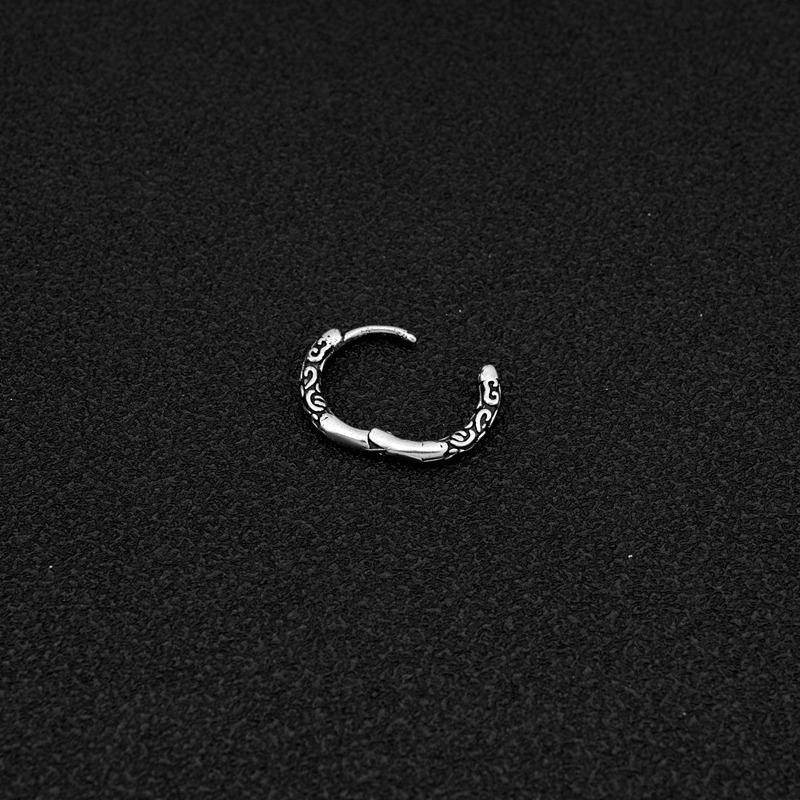 Earrings Vintage Decor Earrings Metal Earrings Personality Ear Pendant Lock Clasp Ear Pendants Hip Hop Danglers Round Earrings