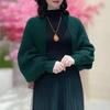 2024 Women's Long Sleeve Knit Shawl - Versatile, Fashionable Spring & Autumn Cardigan, Loose & Warm with Elegant Style.
