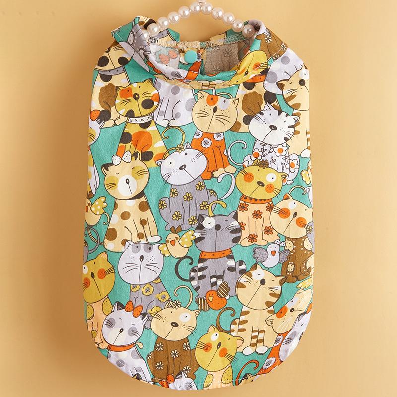 Fashion Sphynx Cat T Shirt Vest Summer Pet Clothes for Cats Gatos Garfield Shirts Katten Kleding Kedi mascotas Apparels Costume