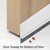 2Pcs Door Sweep for Bottom of Door Integrated Door Sweep Brush Design