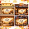 8 x 16 ft Hello Fall Garage Door Cover, Pumpkin Barn Banner Decor