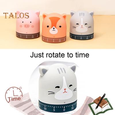 Cartoon Mechanical Timer Adorable Appearance Compact No Battery Required Easy Operation Manual Countdown Timer