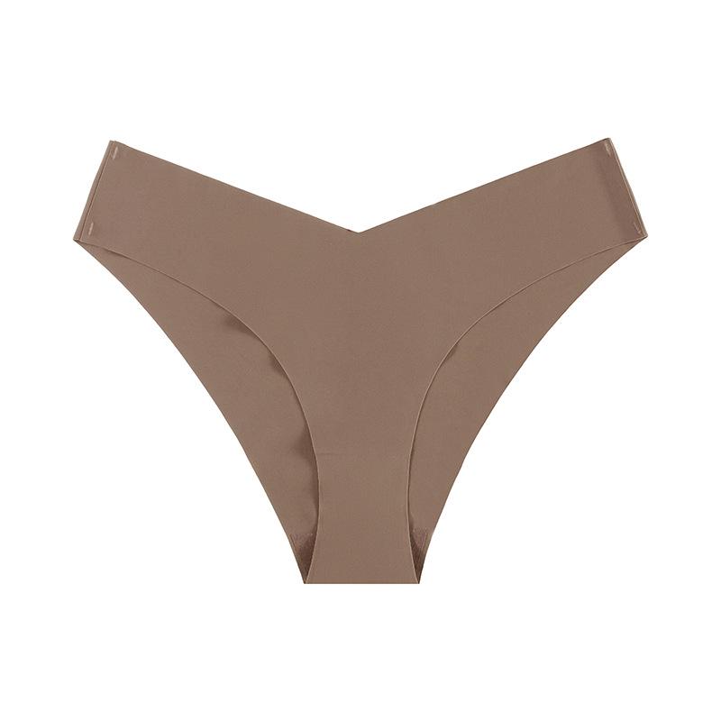 Slip da donna senza cuciture in seta ghiaccio a vita bassa - Traspiranti, ad asciugatura rapida, intimo sportivo da yoga