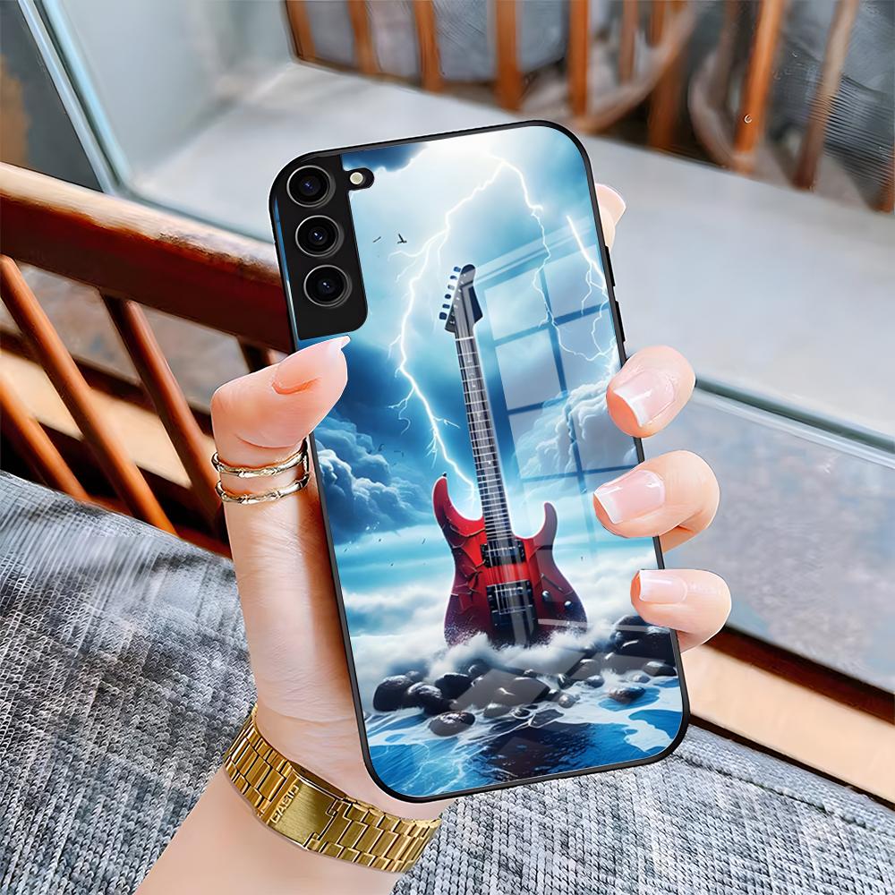 E-Eddie Van Halen Singer Phone Case For Samsung A25 A13 A33 5G A54 A36 A35 A56 A52 A14 Shockproof Glass Cover